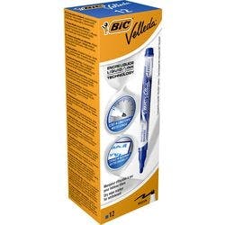 BIC Velleda Liquid Ink Whiteboard-Marker Mittel Rundspitze 2,2 mm Blau 12 Stück Produktbild