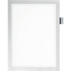 DURABLE DURAFRAME Note DIN A4 Inforahmen Selbstklebend Silber Kunststoff 4993-23 23,5 (B) x 0,5 (T) x 37 (H) cm Produktbild