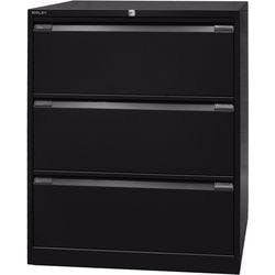 Bisley Hängeregistraturschrank Original 3 Schübe Schwarz 800 x 622 x 1.016 mm Produktbild