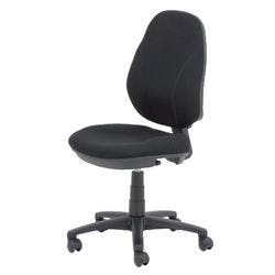 Realspace Jura Bürostuhl Basic Tilt Stoff Optionale Armlehne Höhenverstellbar Schwarz 110 kg Jura 635 x 495 x 930-1.060 mm Produktbild