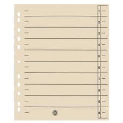 Viking 1 bis 10 Trennblätter Recycelt 100% DIN A4+ Chamois 10-teilig Pappkarton 11 Löcher 100 Stück Produktbild