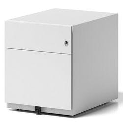 Bisley Rollcontainer Note 2 Schubladen Verkehrsweiß 420 x 565 x 495 mm Produktbild