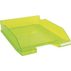 Exacompta Briefablage Combo Midi Polystyrol Transparent Grün 25,5 x 34,7 x 6,5 cm Produktbild