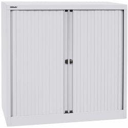Bisley Rollcontainer-Schrank Kunststoff, Stahl 2 Fachböden abschließbar 1.000 x 430 x 1.030 mm Hellgrau Produktbild