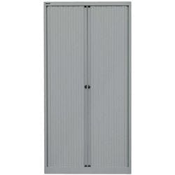 Bisley Schrank Kunststoff, Stahl 4 Fachböden abschließbar 1.000 x 430 x 1.980 mm Silber Produktbild