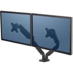 Fellowes Doppel Monitorarm Platinum Serie Dual Höhenverstellbar 27 " Schwarz Produktbild