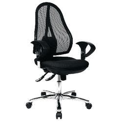 TOPSTAR Open Point SY Deluxe Bürostuhl Synchronmechanismus Netzstoff 2D Armlehnen einstellbare Sitzthöhe Schwarz 110 kg Produktbild