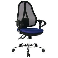 TOPSTAR Ergonomischer Bürostuhl Open Point Deluxe Netzstoff, Stoff Blau Produktbild