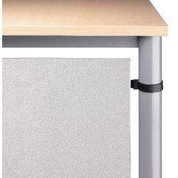 Hammerbacher Rückwandverkleidung VHR16/S Silber 1.420 x 19 x 400 mm Produktbild