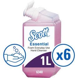 Scott Essential Schaumseife Schaum Rosa 6340 6 Stück à 1 L Produktbild