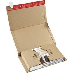 ColomPac Universal Versandkarton 250 (B) x 325 (T) x 80 (H) mm Braun 20 Stück Produktbild