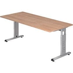 Hammerbacher Rechtecktisch VOS19/N Nussbaum 1.800 x 800 x 850 x 650 - 850 mm Produktbild Print Hauptbild L