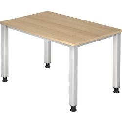 Hammerbacher Q Serie Höhenverstellbar Schreibtisch Rechteckig Eiche 4 Füße 1.200 (B) x 685 (H) mm Holz Produktbild