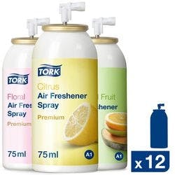 Tork Nachfüllung Lufterfrischungsspray A1 12 Stück à 75 ml Produktbild Print Hauptbild L