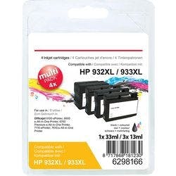 Viking 932XL / 933XL Kompatibel HP Tintenpatrone CN053A/CN054A Schwarz, Cyan, Magenta, Gelb Multipack 4 Stück Produktbild