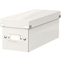 Leitz Click & Store WOW CD Aufbewahrungsbox Laminierte Hartpappe Weiß 14,3 x 35,2 x 13,6 cm Produktbild