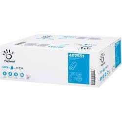 Papernet DryTech Falthandtücher Z-falz Weiß 2-lagig 407551 20 Stück à 130 Blatt Produktbild