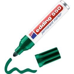 edding 550Permanentmarker Breit Rundspitze 3 - 4 mm Grün Nachfüllbar Wasserbeständig Produktbild