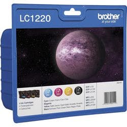 Brother LC1220 Original Tintenpatrone LC1220VALBP Schwarz, cyan, magenta, gelb 4 Stück Multipack Produktbild
