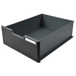Exacompta ECOBlack Schubladenbox DIN A4+ Kunststoff Dunkelgrau 28,5 x 34,5 x 11 cm Produktbild