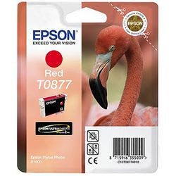 Epson T0877 Original Tintenpatrone C13T08774010 Rot Produktbild