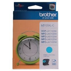 Brother LC125XLC Original Tintenpatrone Cyan Produktbild