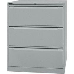 Bisley Hängeregistraturschrank Original 3 Schübe Silber 800 x 622 x 1.016 mm Produktbild