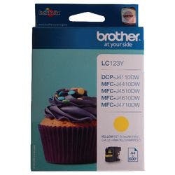 Brother LC123Y Original Tintenpatrone Gelb Produktbild