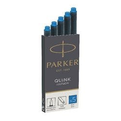 Parker Tintenpatrone Quink Blau 5 Stück Produktbild