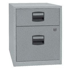 Bisley Home Beistellschrank Mobil Silber 413 x 400 x 528 mm Produktbild