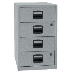 Bisley Home Beistellschrank 3 Schubladen Silber 413 x 400 x 672 mm Produktbild