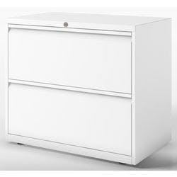 Bisley Schubladenschrank Essentials 2 Schübe Verkehrsweiß 800 x 470 x 1.000 mm Produktbild