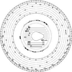 RNK Diagrammscheibe 125 Weiß/Rot 100 Stück Produktbild