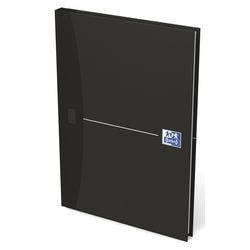 OXFORD Office Essentials Notizbuch DIN A5 Liniert Gebunden Pappe Schwarz 192 Seiten 96 Blatt Produktbild