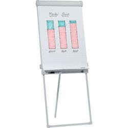 FRANKEN PRO Magnetisches Flipchart FC43 Höhenverstellbar 67 x 95 cm Mit Dreibeinstativ und Stiftablage Hellgrau Produktbild