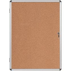 Bi-Office Enclore Earth Abschließbarer Schaukasten Nicht magnetisch 6 x A4 Wandmontage Kork 72 (B) x 67,4 (H) cm Braun Produktbild