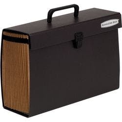 Fellowes Dokumentenmappe DIN A4 Schwarz Faserplatten-Konstruktion 19 Fächer 36,2 x 12,4 x 25 cm Produktbild