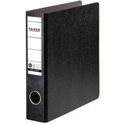 Falken Ordner DIN A5 50 mm Schwarz 2 Ringe N50 Pappkarton, PP (Polypropylen) Hochformat Produktbild