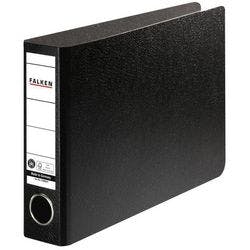 Falken Ordner DIN A5 50 mm Schwarz 2 Ringe Pappkarton, PP (Polypropylen) Querformat Produktbild