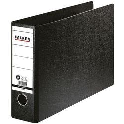 Falken Ordner DIN A4 80 mm Schwarz 2 Ringe 11285947F Pappkarton, PP (Polypropylen) Querformat Produktbild Print Hauptbild L