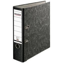 Falken Ordner DIN A4 80 mm Schwarz 2 Ringe 11286523 Pappkarton Wolkenmarmor Produktbild