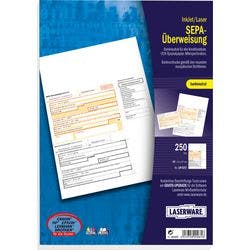Laserware Bankformulare SEPA-Überweisung Bankneutral Weiß 250 Blatt Produktbild
