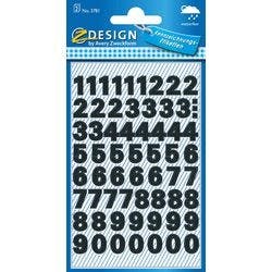 AVERY Zweckform Z-Design Sticker 3781 Selbsthaftend Schwarz 10 mm 2 Blatt à 60 Etiketten Produktbild