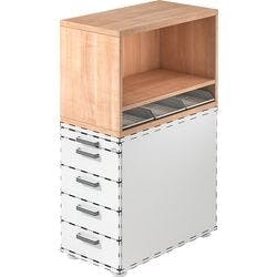 Hammerbacher Containeraufsatz Walnuss Produktbild
