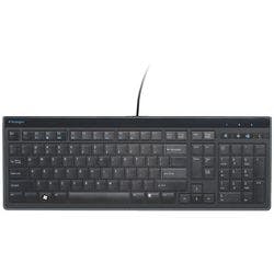 Kensington Advance Fit Kabelgebundene Flache Full-Size Tastatur K72357DE QWERTZ 2 m USB-A Kabel Schwarz Produktbild
