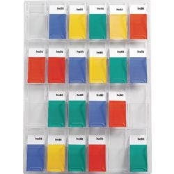 helit Wandprospekthalter Clearly 1/3 DIN A4 Transparent Produktbild