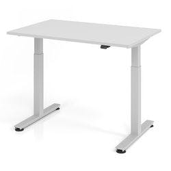 Hammerbacher Sitz-Stehschreibtisch XMST Grau, Silber 1.200 x 800 x 650 mm Produktbild
