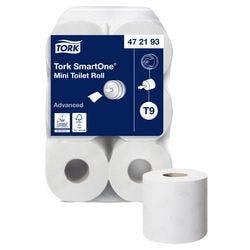 Tork Advanced Mini Smartone Toilettenpapier T9 2-lagig 472193 12 Rollen à 620 Blatt Produktbild
