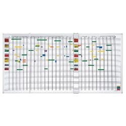 magnetoplan Urlaubsplaner Spezial Wandmontage Quer Silber, Weiß Deutsch, Englisch 150 x 100 cm Produktbild