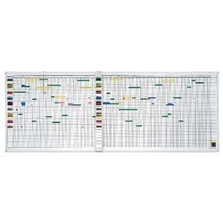 magnetoplan Urlaubsplaner 3707255 Spezial 1 Woche/1 Seite Quer Aluminium, Kunststoff Weiß, Silber Deutsch, Englisch 200 x 100 cm Produktbild